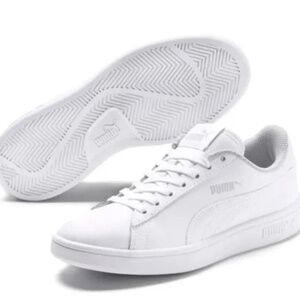 NIB Men's White Smash V2 Leather Sneakers
